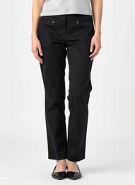 Pantalon slim elasticitate mărime normală negru JULIE GUERLANDE femeie