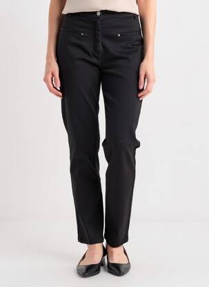 Pantalon slim elasticitate mărime normală negru JULIE GUERLANDE femeie