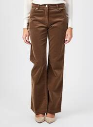 Pantalon evazat elasticitate mărime normală maro DEVERNOIS femme