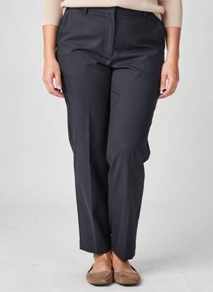 Pantalon drept elasticitate mărime normală albastru DEVERNOIS femeie