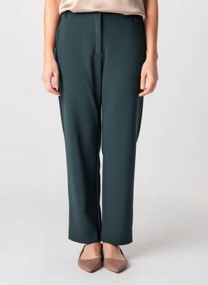 Pantalon slim elasticitate mărime normală verde DEVERNOIS femeie