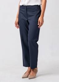 Pantalon 7/8 elasticitate mărime normală albastru DEVERNOIS femme