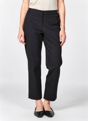 Pantalon 7/8 elasticitate mărime normală negru DEVERNOIS femeie