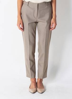 Pantalon 7/8 elasticitate mărime normală bej JULIE GUERLANDE femeie
