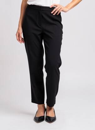 Pantalon 7/8 elasticitate mărime normală negru DEVERNOIS femeie