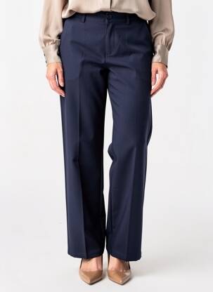 Pantalon drept elasticitate mărime normală albastru SCORZZO femeie