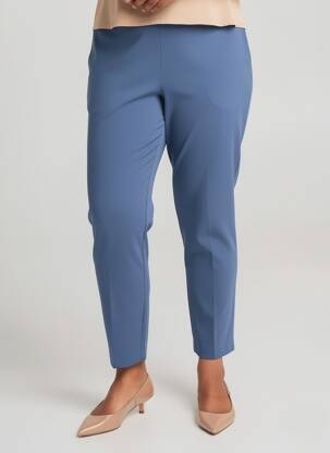 Pantalon slim talie elastică mărime normală albastru DEVERNOIS femeie