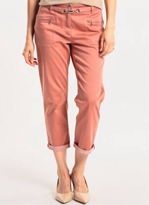 Pantalon 7/8 elasticitate mărime normală portocalie JULIE GUERLANDE femeie