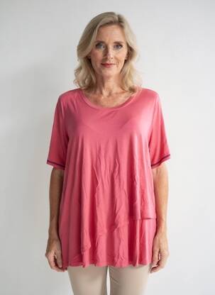 Tricou / top maternitate elasticitate roz SHEEGO femeie