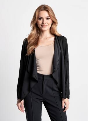 Vestă cu mâneci lungi elasticitate negru SHEEGO femeie