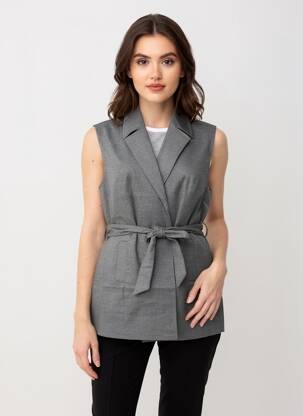 Jachete casual guler tip costum gri SHEEGO femeie