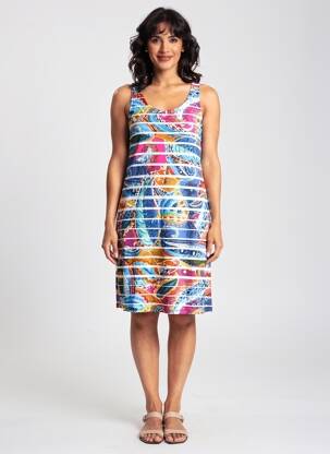 Rochie midi fără mâneci fără mâneci albastru MASSANA femeie