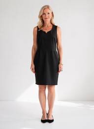 Rochie midi fără mâneci fără mâneci negru GRIFFON femme