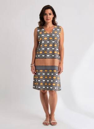 Rochie midi fără mâneci fără mâneci negru A BELLE femeie