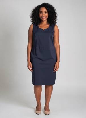 Rochie midi fără mâneci fără mâneci albastru GRIFFON femeie