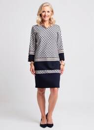 Rochie midi mâneci lungi mâneci lungi negru GEVANA femme