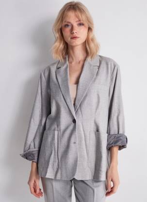 Sacou buzunare gri AMERICAN VINTAGE femeie