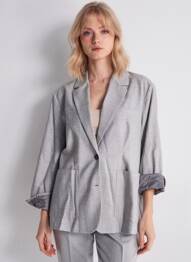 Sacou buzunare gri AMERICAN VINTAGE femme
