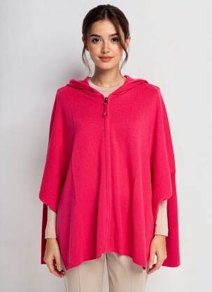 Vestă cu mâneci lungi țesătură moale și aerisită roz ABSOLUT CASHMERE femeie