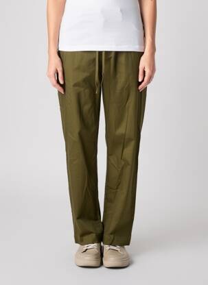 Pantalon drept țesătură poplin mărime normală verde ESSENTIEL ANTWERP femeie