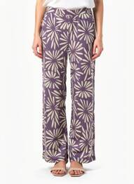 Pantalon drept talie elastică mărime normală violet DIEGA femme