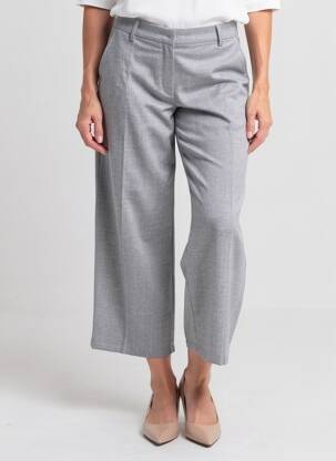 Pantalon 7/8 talie înaltă talie înaltă gri AMERICAN VINTAGE femeie