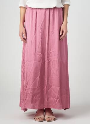 Fustă lungă croială fluidă roz AMERICAN VINTAGE femme