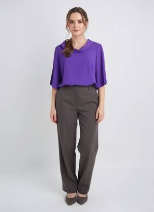 Tunică mâneci scurte mâneci scurte violet SPG WOMAN femeie