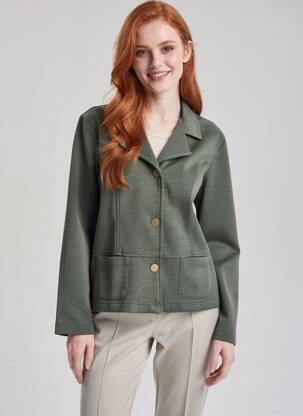 Sacou buzunare verde GRIFFON femeie