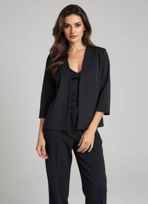Jachete casual epoleți negru GEVANA femeie