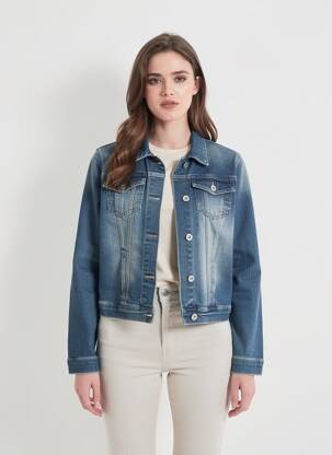 Jachete casual buzunare albastru C'EST BEAU LA VIE femme