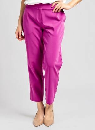 Pantalon 7/8 talie elastică violet SPG WOMAN femeie