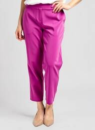 Pantalon 7/8 talie elastică violet SPG WOMAN femeie