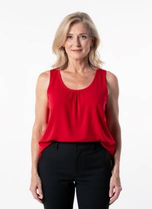 Top fără mâneci fără mâneci roșu închis SPG WOMAN femeie