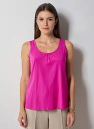 Top croială fluidă fără mâneci violet SPG WOMAN femme