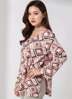 Tricou mâneci lungi mâneci lungi roz JENSEN femeie