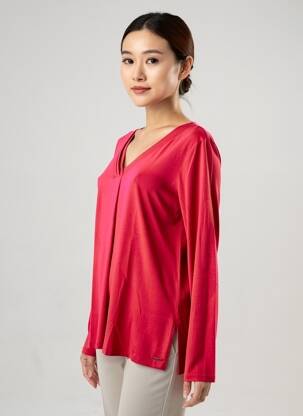 Tricou mâneci lungi mâneci lungi roz DIANE LAURY femeie