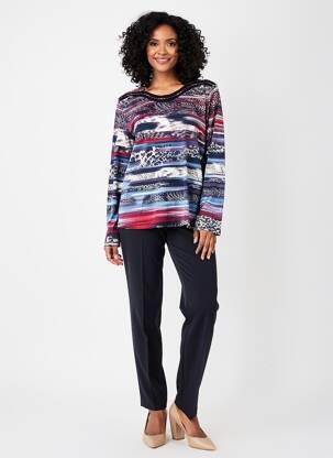 Tricou mâneci lungi mâneci lungi albastru GRIFFON femeie