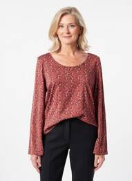 Tricou mâneci lungi mâneci lungi roz C'EST BEAU LA VIE femme