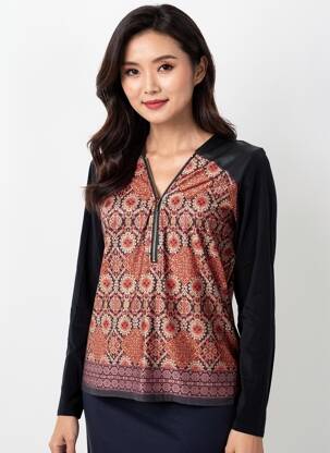 Tricou mâneci lungi mâneci lungi negru TELMAIL femeie