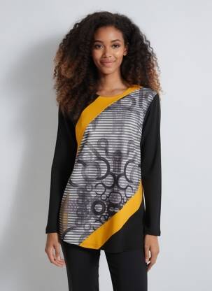 Pulover croială cambrată mâneci lungi negru VETISTYLE femeie