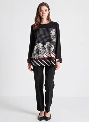Tricou mâneci lungi mâneci lungi negru TELMAIL femeie