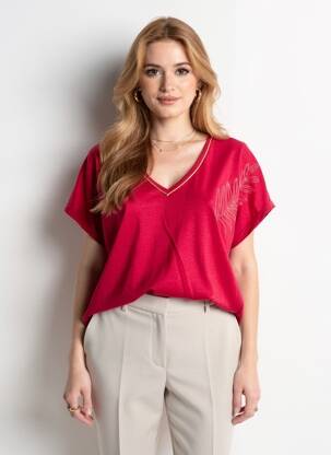 Tricou croială dreaptă mâneci scurte roz KATMAI femeie