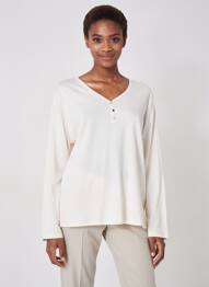 Tricou mâneci lungi mâneci lungi alb DIANE LAURY femeie