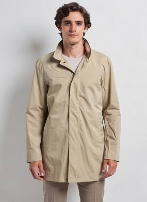 Jachetă vânt buzunare fără glugă bej JACK & JONES bărbat