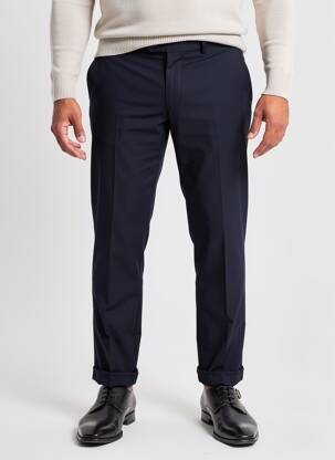 Pantalon slim talie cu cleme mărime normală albastru RRD (ROBERTO RICCI DESIGNS) bărbat
