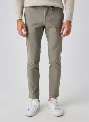 Pantalon chino țesătură melanj talie joasă verde RRD (ROBERTO RICCI DESIGNS) bărbat