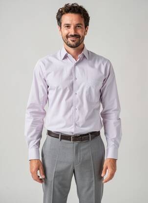 Cămașă cu mâneci lungi buzunare violet CHATEL bărbat