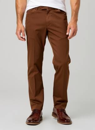 Pantalon chino buzunare maro MEYER bărbat