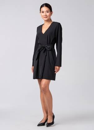 Rochie scurtă mâneci lungi mâneci lungi negru LAURE + MAX femeie